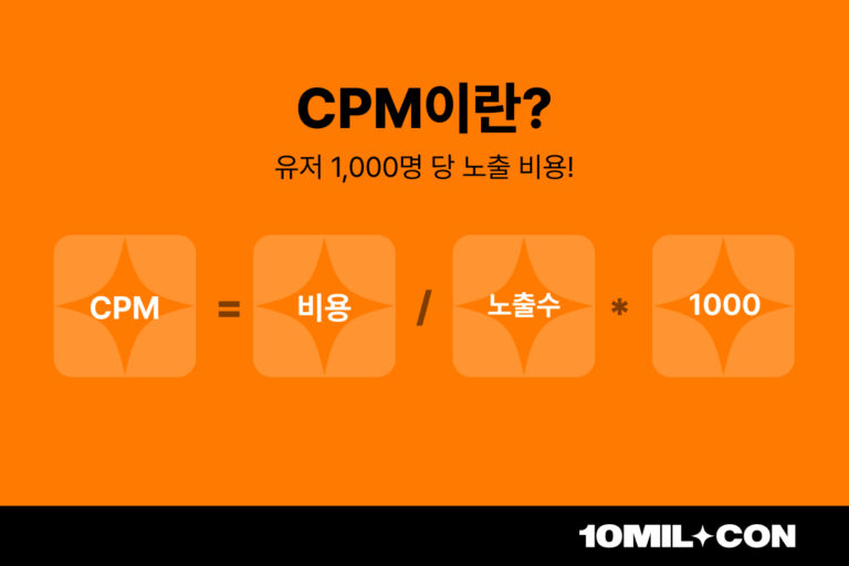 CPM의미와 계산법